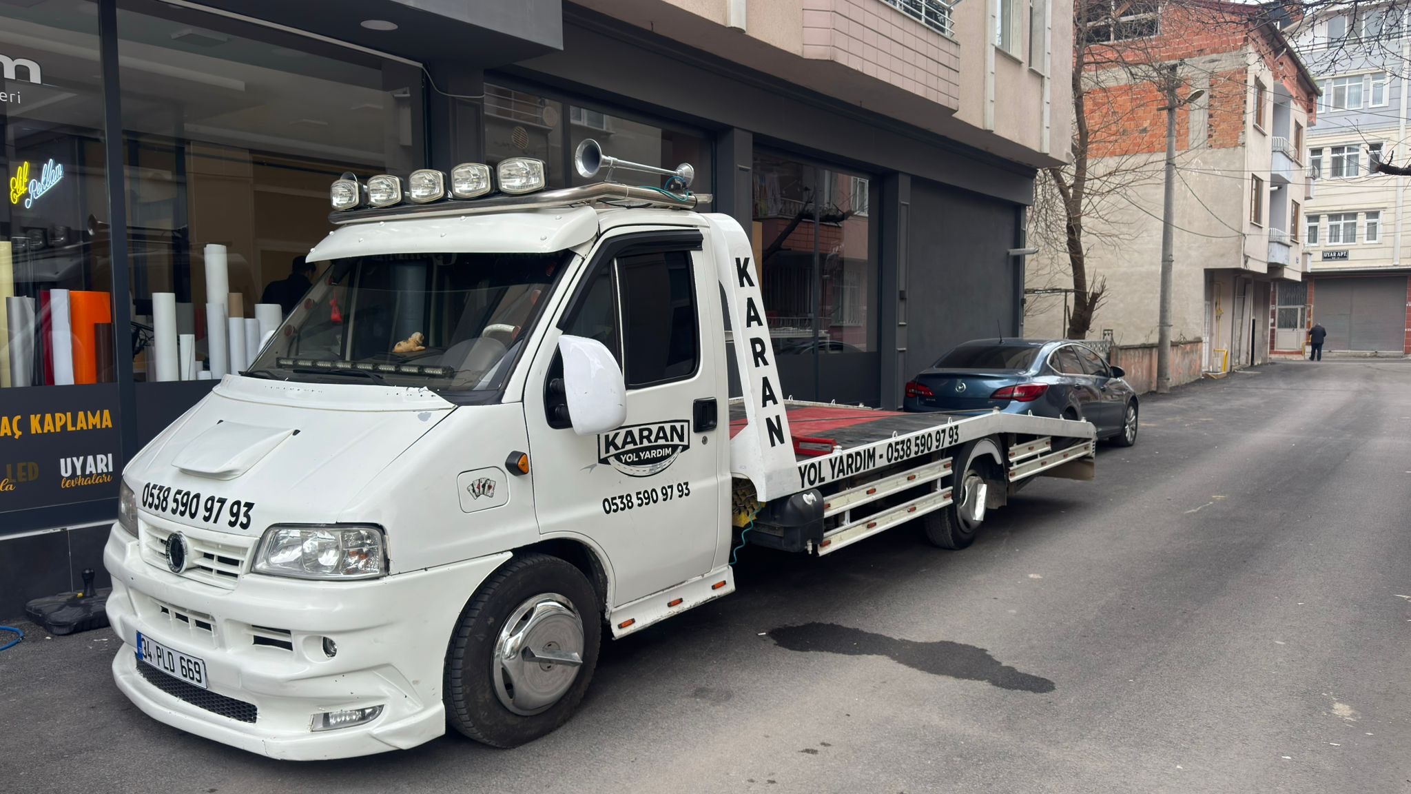 Oto çekici çalışması 2